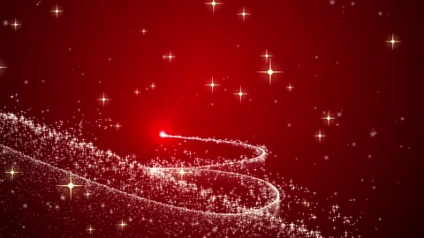 Christmas tree glowing particles animation Stock Footage 187701624