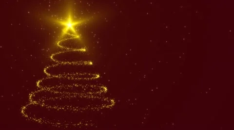 Christmas tree gold 動画素材 9982223