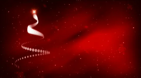 Christmas Tree Graphic Background LOOP Stock Footage 372050