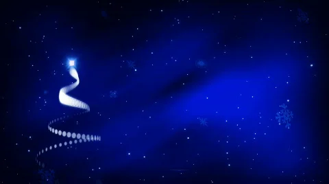 Christmas Tree Graphic Background LOOP Stock Footage 372065