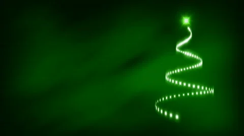 Christmas Tree Graphic Background LOOP Stock Footage 372076