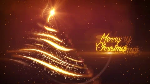 Christmas Tree graphical background Stock Footage 62930293