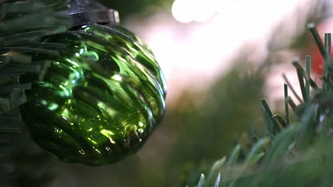 Christmas tree, green ball Stock Footage 227715170