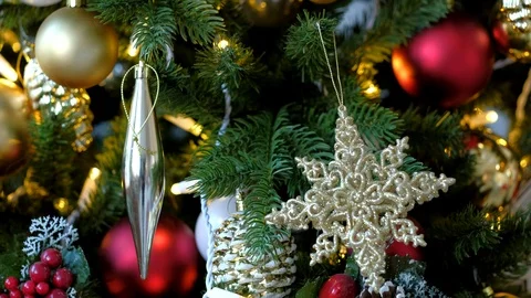 Christmas tree. Holiday background. Stock Footage 98434951