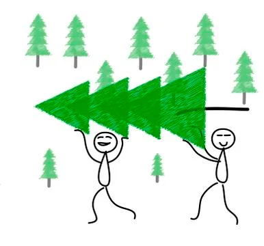 Christmas tree for the holiday イラスト素材