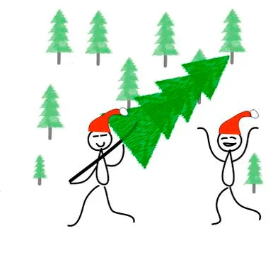Christmas tree for the holiday イラスト素材