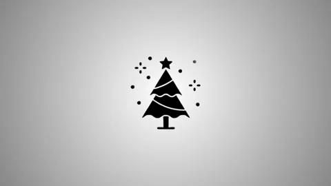 Christmas tree icon animation for festive and seasonal design projects, mot.. Stock Footage 346490917