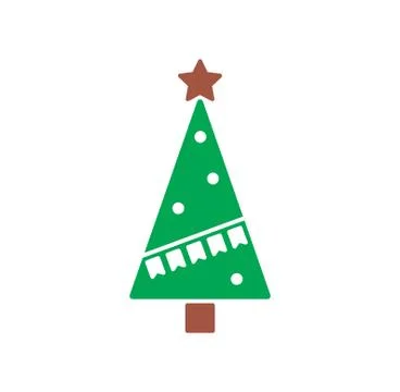 Christmas tree icon on background for graphic and web design. Creative Stock Illustration