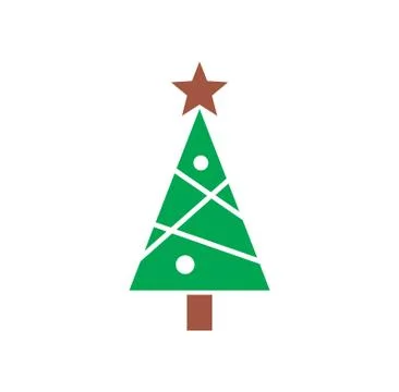 Christmas tree icon on background for graphic and web design. Creative Stock Illustration