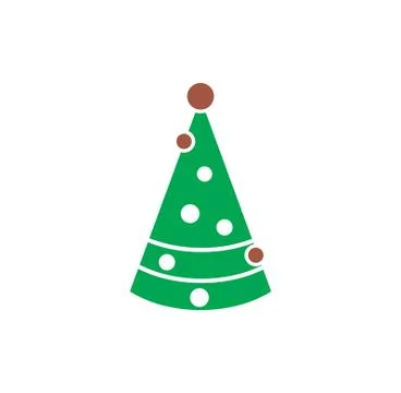Christmas tree icon on background for graphic and web design. Creative Stock Illustration