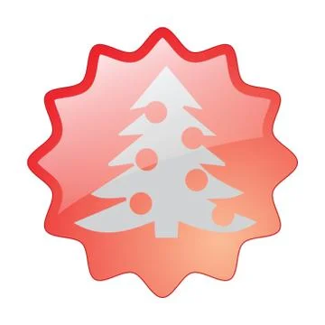 Christmas tree icon Stock Illustration
