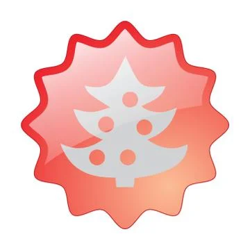 Christmas tree icon Stock Illustration