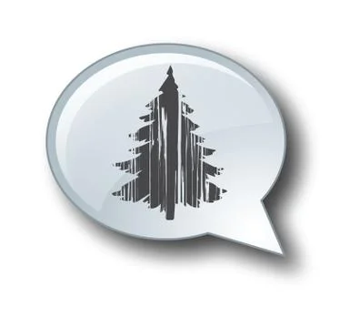 Christmas tree icon Stock Illustration