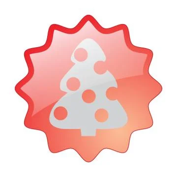 Christmas tree icon Stock Illustration