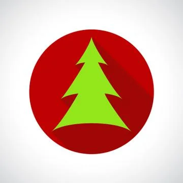 Christmas Tree icon Stock Illustration