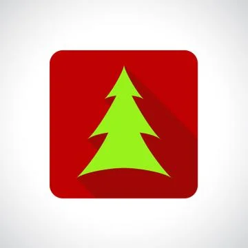 Christmas Tree icon Stock Illustration