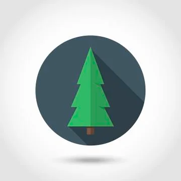 Christmas tree icon Stock Illustration