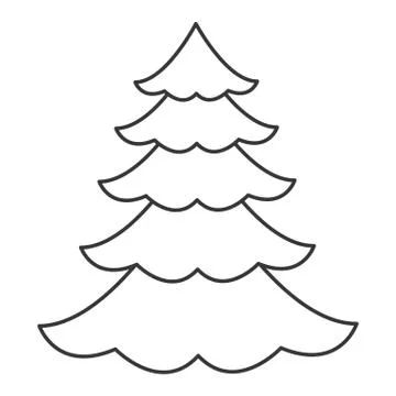 Christmas tree icon Stock Illustration