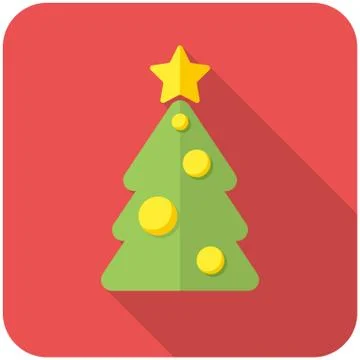 Christmas tree icon Stock Illustration