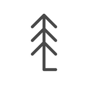 Christmas tree icon Stock Illustration