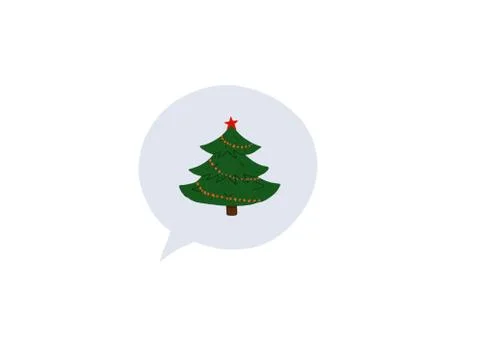 Christmas tree icon Stock Illustration