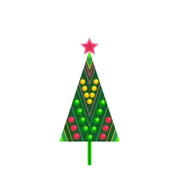 Christmas tree icon Stock Illustration