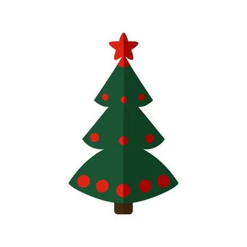 Christmas tree icon Stock Illustration