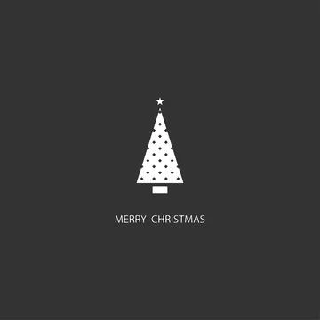 Christmas tree icon. Stock Illustration