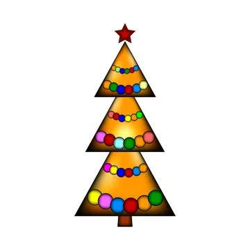 Christmas tree icon. 스톡 일러스트