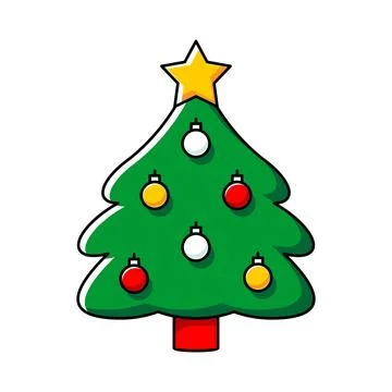 Christmas Tree Icon Stock Illustration