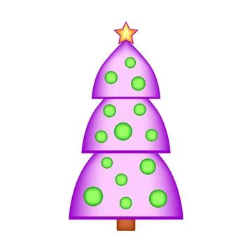 Christmas tree icon. Stock Illustration