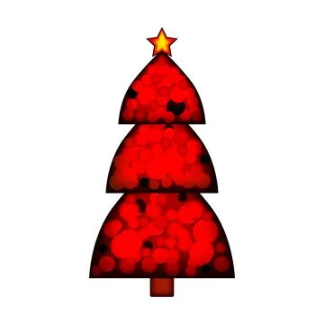 Christmas tree icon. Stock Illustration