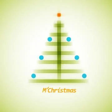 Christmas tree icon on a simple background Stock Illustration