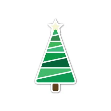 Christmas tree icon vector eps Stock Illustration