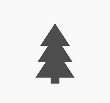 Christmas tree icon. Vector illustration. Illustrazione stock