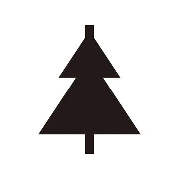 Christmas tree icon. Vector illustration. Flat design style eps 10. Stock Illustration