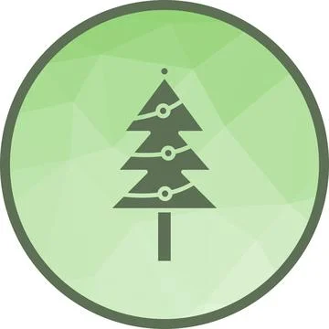 Christmas Tree icon vector image. Illustrazione stock