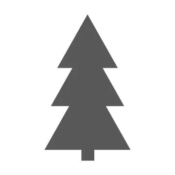 Christmas tree icon vector simple Illustrazione stock