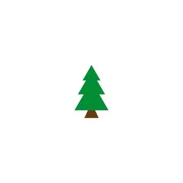 Christmas tree icon vector symbol eps10 Stock Illustration