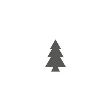 Christmas tree icon vector symbol eps10 Stock Illustration