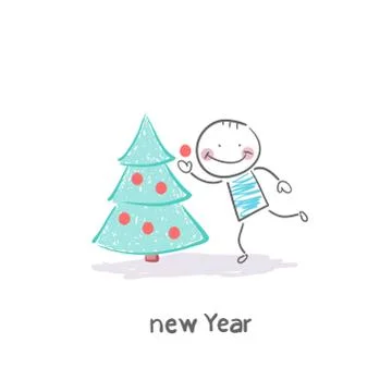 Christmas tree Stock Illustration