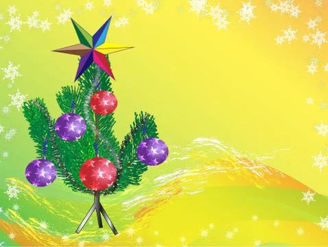 Christmas tree 스톡 일러스트