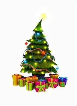 Christmas Tree Illustrazione stock