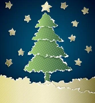 Christmas Tree Illustrazione stock