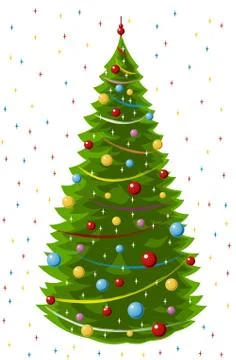 Christmas tree Illustrazione stock