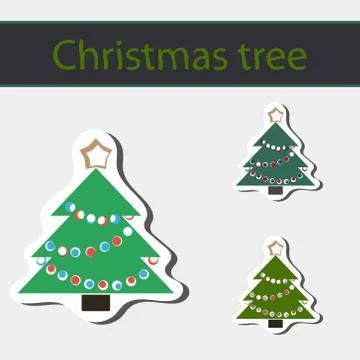 Christmas tree. Stock Illustration
