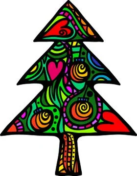 Christmas Tree Stock-Illustration