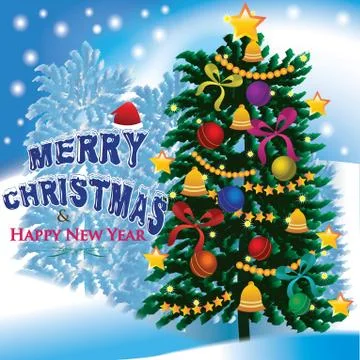 Christmas tree Illustrazione stock
