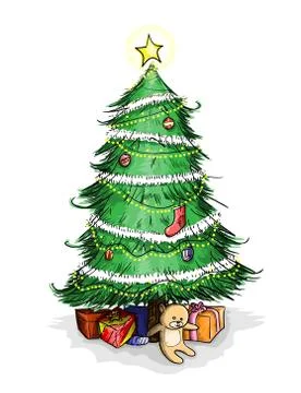 Christmas Tree Stock Illustration