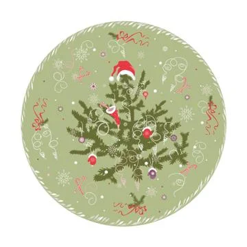 Christmas tree Illustrazione stock